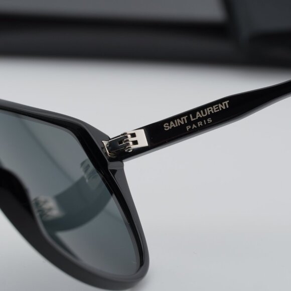 Saint Laurent SL731 GASPAR 002 Aviator Sunglasses - Black